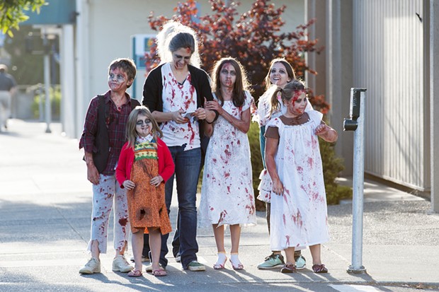 A zombie family out for a stroll. That's quality time. - MARK MCKENNA