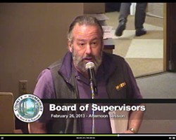 Lee Ulansey addresses Humboldt County Supervisors. - HUMBOLDT COUNTY VIDEO