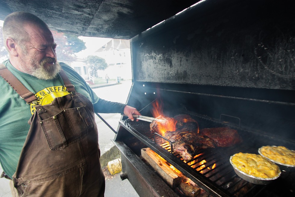 Rob Dunn at the grill. - TIBORA BEA