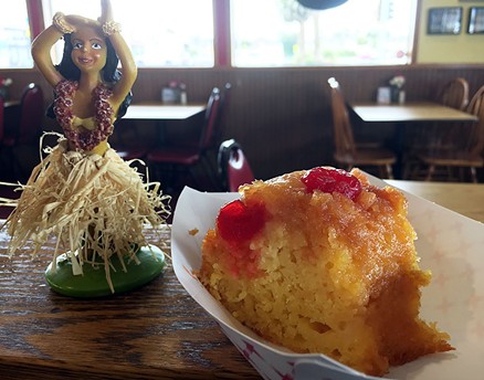 Pineapple upside down cake is peak American retro dessert. - JENNIFER FUMIKO CAHILL