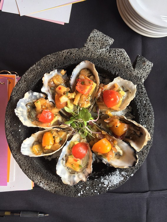 Savory Grill and Cafe's winning oysters. - JENNIFER FUMIKO CAHILL
