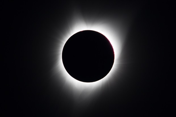 The eclipse at 10:23:10 a.m. - PHOTO BY ANTHONY WESTKAMPER