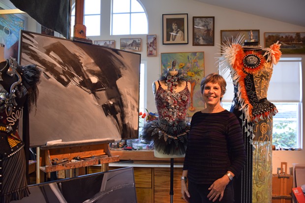 Micki Dyson Flatmo in her studio. - JENNIFER FUMIKO CAHILL