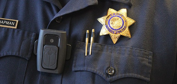 The Arcata Police Department will soon fully deploy body cameras. Who gets to see the footage remains to be seen. - THADEUS GREENSON