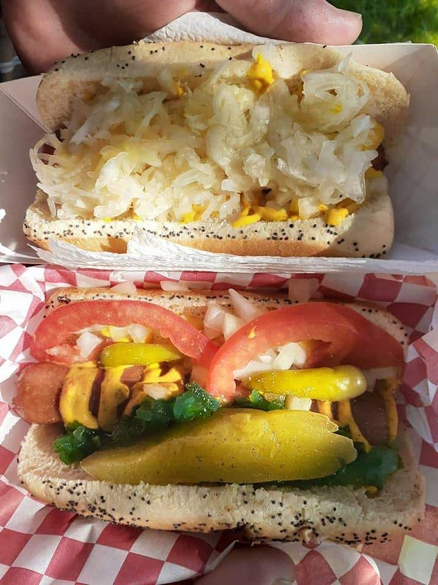 The Windy City classics at Chicago Dog House at Redwood Acres, which is also home to the mobile COVID-19 testing center.