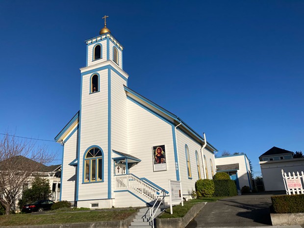 St. Innocent Orthodox Christian Church on Eureka's F Street.
