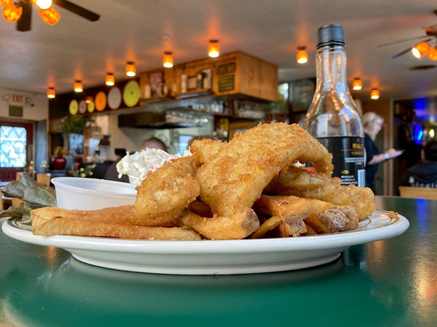 Gallagher's fish and chips in its new location on Fourth Street.