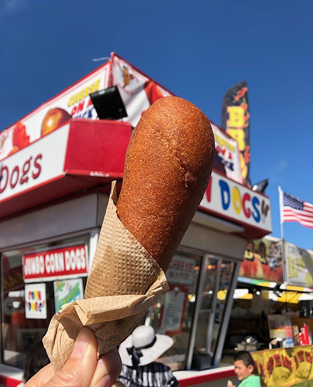 Wiener on a stick at the Humboldt County Fair