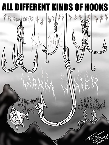 All different kinds of hooks, Editorial Cartoon