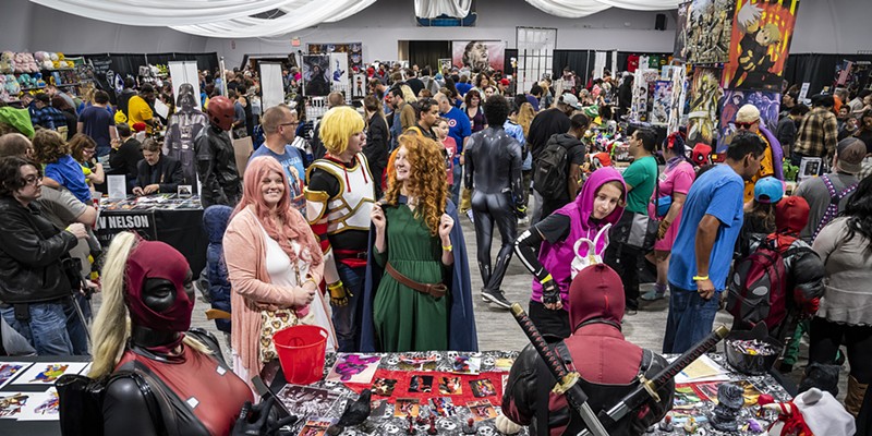 A large crowd of attendees wandered through a mix of vendors and featured artists at Ohana Comic Con.