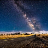 The moonlit Kneeland Road leads straight to the Galactic Core.