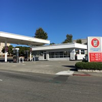 The barren Uniontown gas station in Arcata.