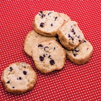 Shortbread texture and dark chocolate make these cookies the answer to everything.
