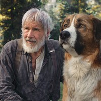 Don't feel bad talking to your dog. Harrison Ford crouched in the snow to talk to a dog they added later with CGI.
