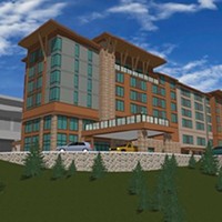 An artist's rendering of the hotel development.