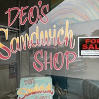 The recently shuttered Deo's Sandwich Shop.