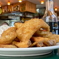 Gallagher's fish and chips in its new location on Fourth Street.