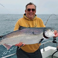 If the Pacific Fishery Management Council is right, we should see more salmon like the one pictured here with Terry Johnson, from Sacramento, this fall. The recreational ocean salmon season is tentatively scheduled to open either May 1 or July 1. The final decision will come from the PFMC meetings in April.