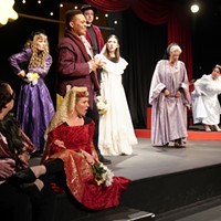 Morgan P. Cox, No&euml;l August, Kimberly Haile, AJ Hempstead, Steven A. Santos, Alexandra Nilsen, Willi Welton, Denise L. Ryles and Cindy Marcus in Never After Happily.