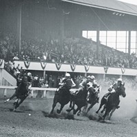 Horse racing, pictured here in 1946, remains an integral part of the Humboldt County Fair, California Horse Racing Board Vice Chair Oscar Gonzales argued at the board's March meeting.