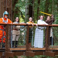 Revelers and rebels at the 2022 May the Fourth event held in collaboration between the Humboldt-Del Norte Film Commission, Sequoia Park Zoo Foundation and City of Eureka.