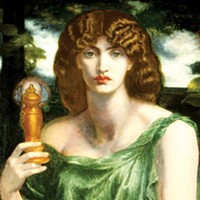 My muse Mnemosyne, ancient Greek goddess of memory, as painted by Dante Gabriel Rossetti (1828-1882).