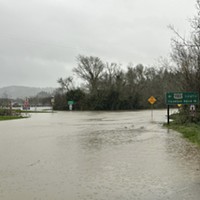 Flooding at Hookton Road in Loleta.