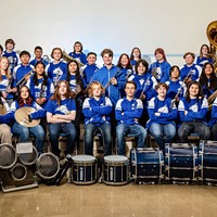 The Fortuna High School marching band.