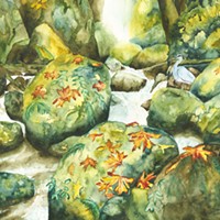 Watercolors by Carolyn Cook at Trinidad Art Gallery