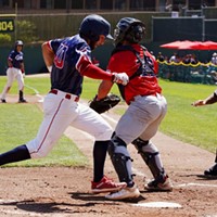 Jett Ruby scores on the Fourth of July to give Crabs lead.