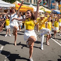 A new generation of young dancers followed in the Samba Parade with Samba da Alegria and Samba do Mar on Sunday.