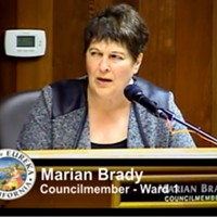 Brady voices her dissent during the Jan. 17 City Council meeting.