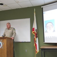 Sheriff Mike Downey recounts the events of the standoff  at a press conference.