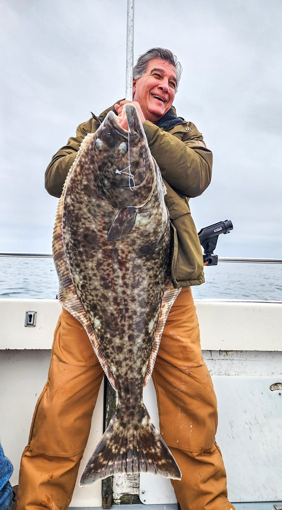 Hank Moore, of Chico, landed a nice Pacific halibut on a recent trip out in Eureka aboard the Seaweasel II.