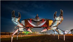 Metal Crab on the Waterfront