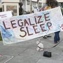 Scenes from the 'Right to Sleep' Protest