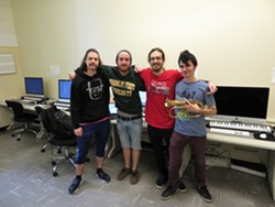 HSU student composers Adam Erickson, Logan Johnson, Eric Tolfa and Jeffrey Ruiz - Uploaded by fredbaby