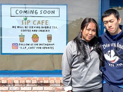 SUBMITTED - Sarah Ith Phe and Henry Phe in front of their planned S.I.P. Cafe.