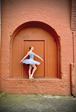 "Old Town Alley" (with Dancer Brooke Grammer) by Carrie Badeaux, photography at C Street Studios