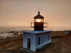 The newly-restored, historic lighthouse at Punta Gorda in King Range National Conservation Area - Uploaded by JustinC