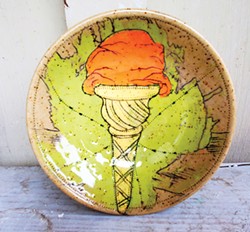 SUBMITTED - An ice cream ceramic bowl by Lois Schlowski, from Lewes, Delaware.