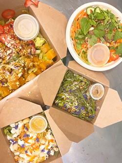 PHOTO BY AMY OGLE - Take-out from Lost Coast Market comes in all the colors of the rainbow