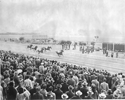 COURTESY OF THE FERNDALE MUSEUM - Horse Racing at the Humboldt County Fair in 1946.