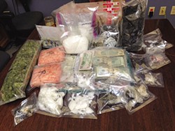 COURTESY OF THE HUMBOLDT COUNTY SHERIFF’S OFFICE - When Humboldt County Drug Task Force agents served coordinated search warrants on Nov. 3, they reported seizing a total of more than 11 pounds of methamphetamine and black tar heroin, as well as more than $37,000 in cash.