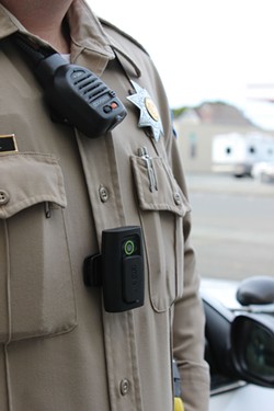 FILE PHOTO - Humboldt County sheriff with a body camera.