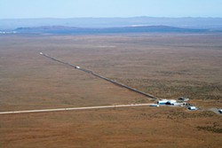 The Laser Interferometer Gravitational-Wave Observatory, or LIGO, at Hanford, Washington. LIGO/National Science Foundation