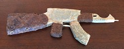 FACEBOOK - Tony Greenhand's half-pound AK-47 joint, an unwitting symbol of so many drug war failures.