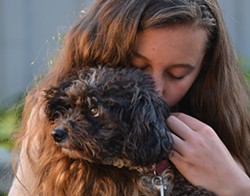 PHOTO BY EVE FREEDMAN - Emily Coriell with Molly.