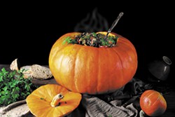 SHUTTERSTOCK - Pumpkins can turn the simplest of stews into festive centerpieces.