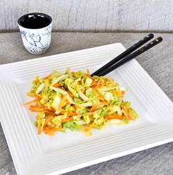 PHOTO BY SIMONA CARINI - Eggs, Napa cabbage and carrots in a quick Indonesian dish.